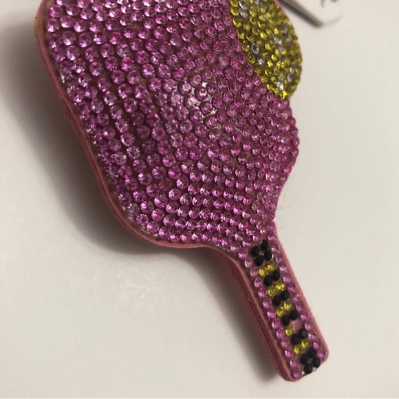 Juliet By Crystal Avenue Pickleball Bling Keychain Rhinestone Accessories - Picture 2 of 8